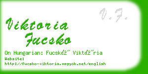 viktoria fucsko business card